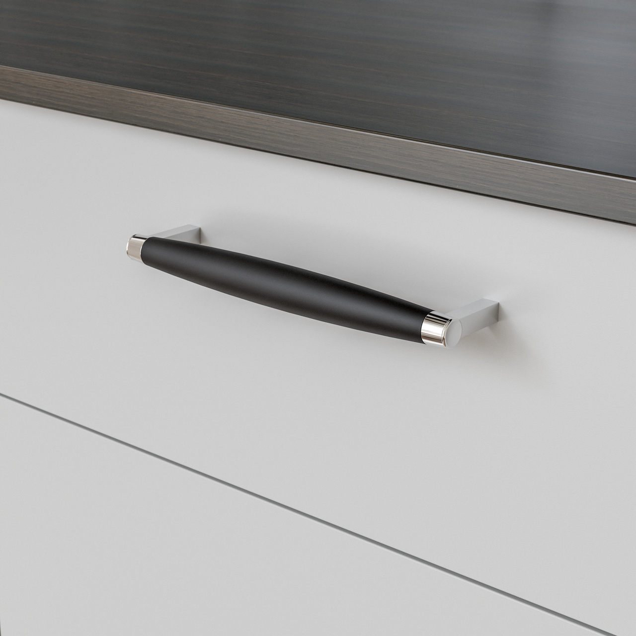 HANDLE HJO CC192 MATT BLACK/CHROME