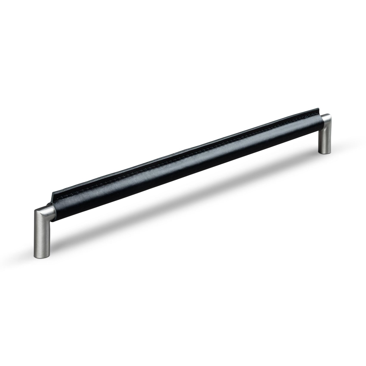 HANDLE MONOPOLI CC320 STAINLESS STEEL-LOOK BLACK LEATHER