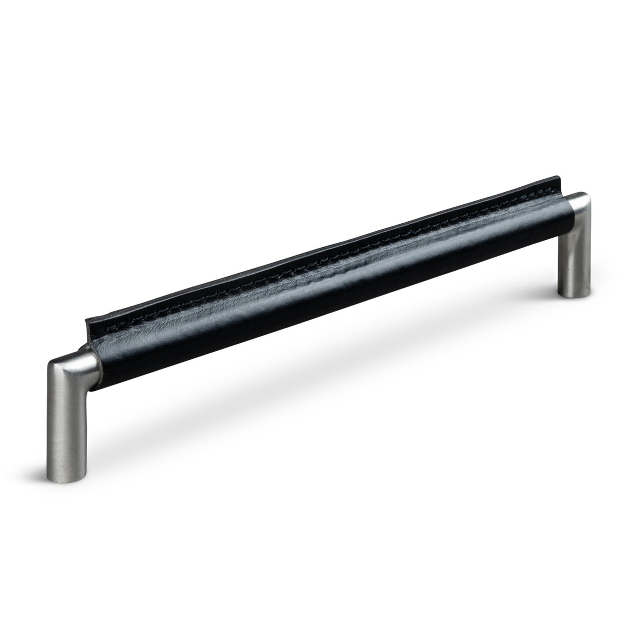 HANDLE MONOPOLI CC192 STAINLESS STEEL-LOOK BLACK LEATHER