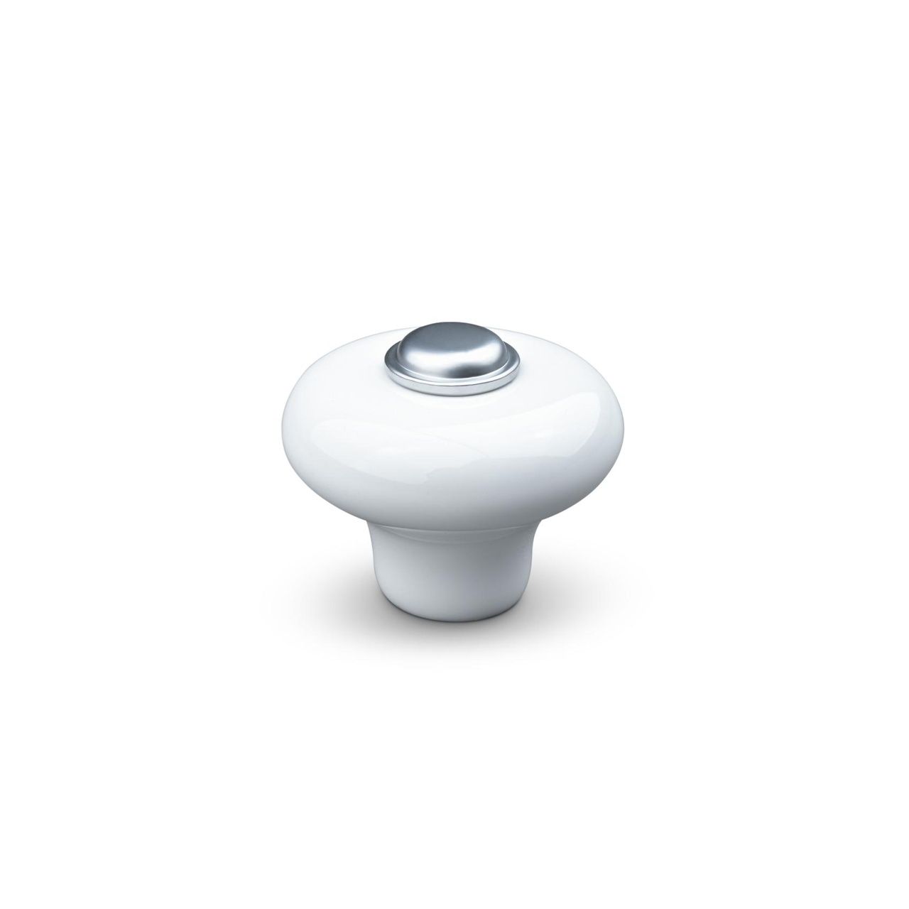 KNOB VERNA 2024 PORCELAIN / ALUMINIUM-LOOK
