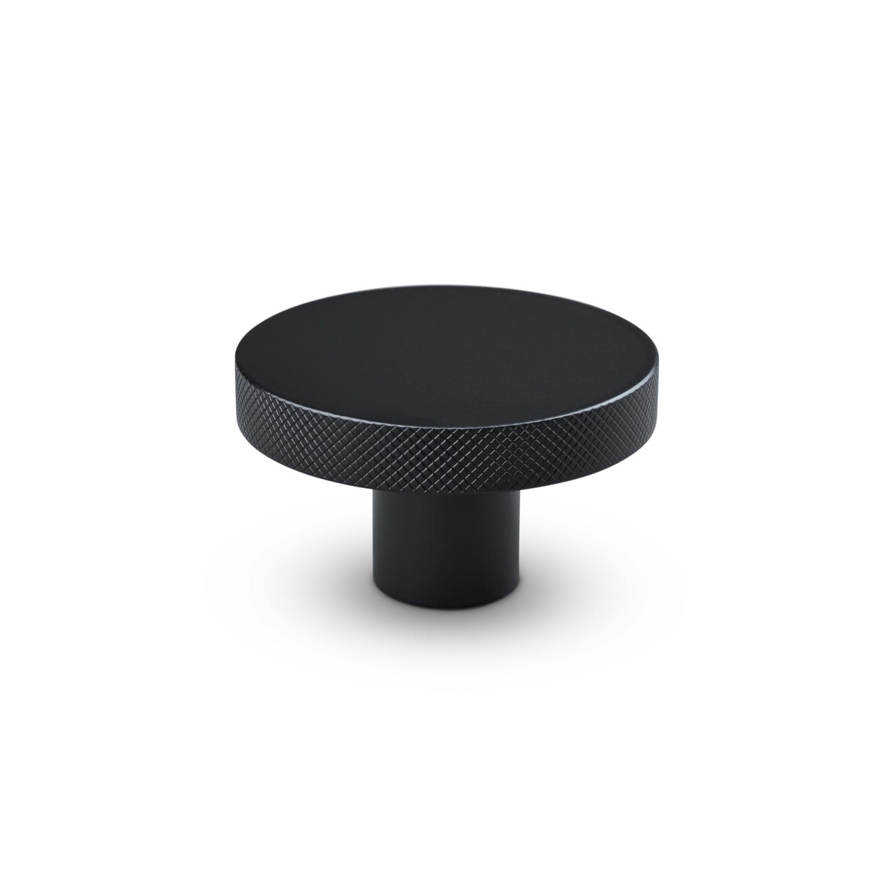 KNOB MONZA DIAM. 42MM KNURLED MATT BLACK