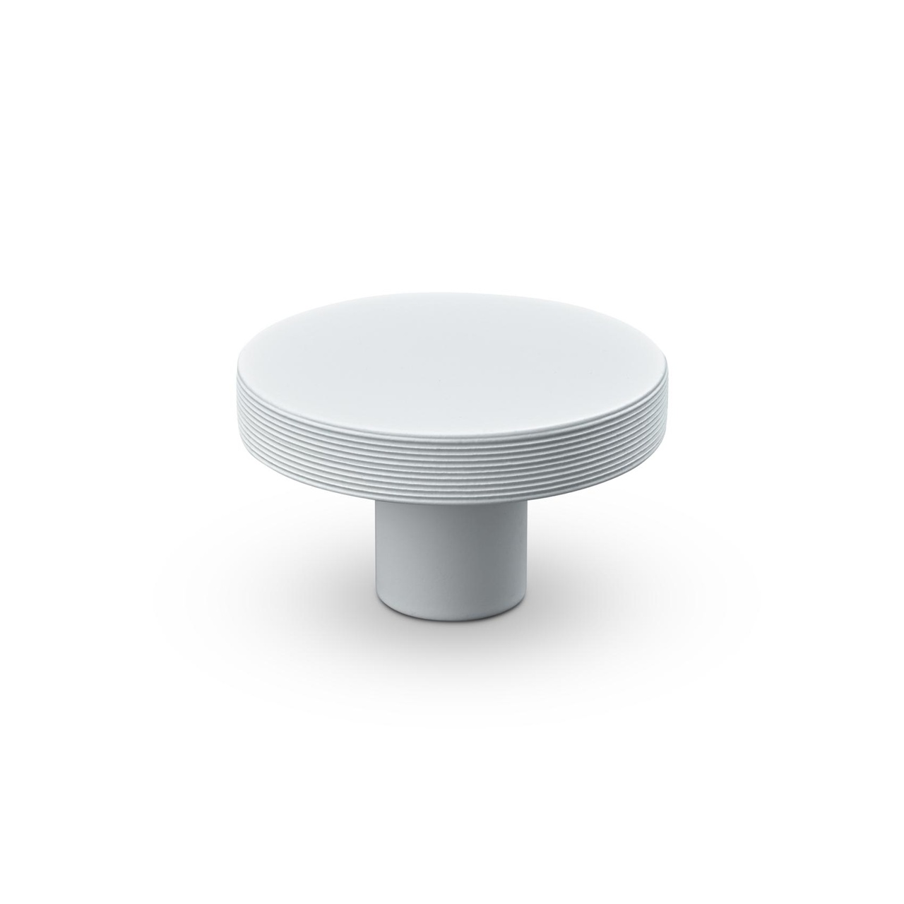 KNOB MONZA DIAM. 42MM STRIPE MATT WHITE