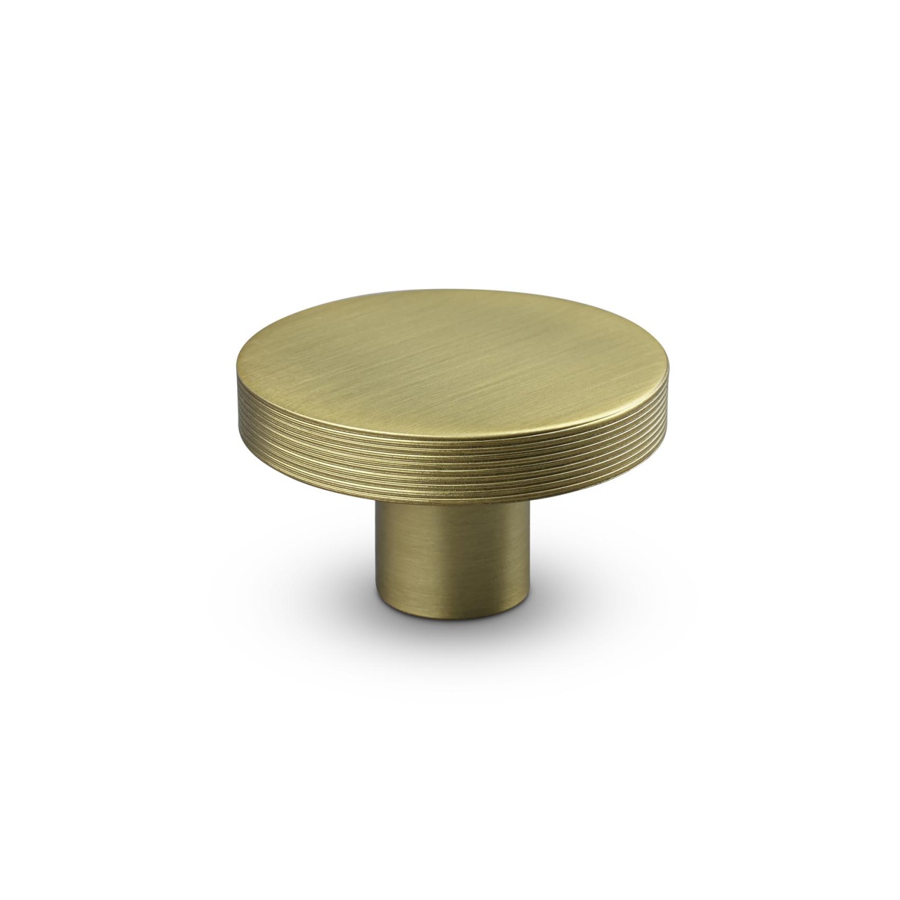 KNOB MONZA DIAM. 42MM STRIPE MATT BRASS