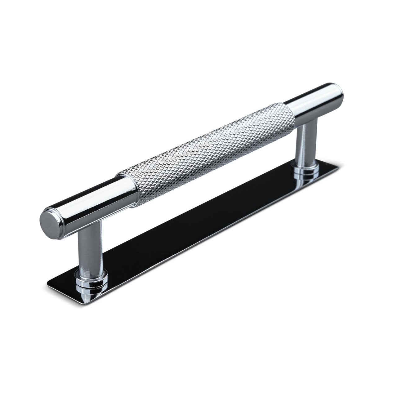 HANDLE SALO CC128 KNURLED CHROME
