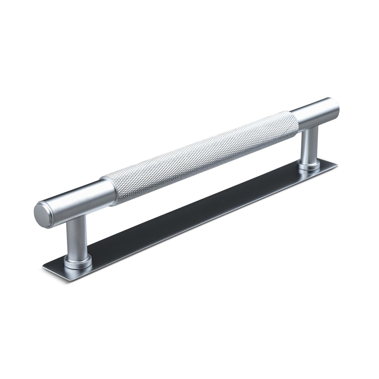 HANDLE SALO CC160 KNURLED ALUMINIUM-LOOK