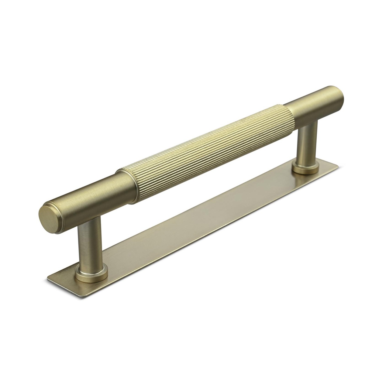 HANDLE SALO CC128 STRIPE MATT BRASS
