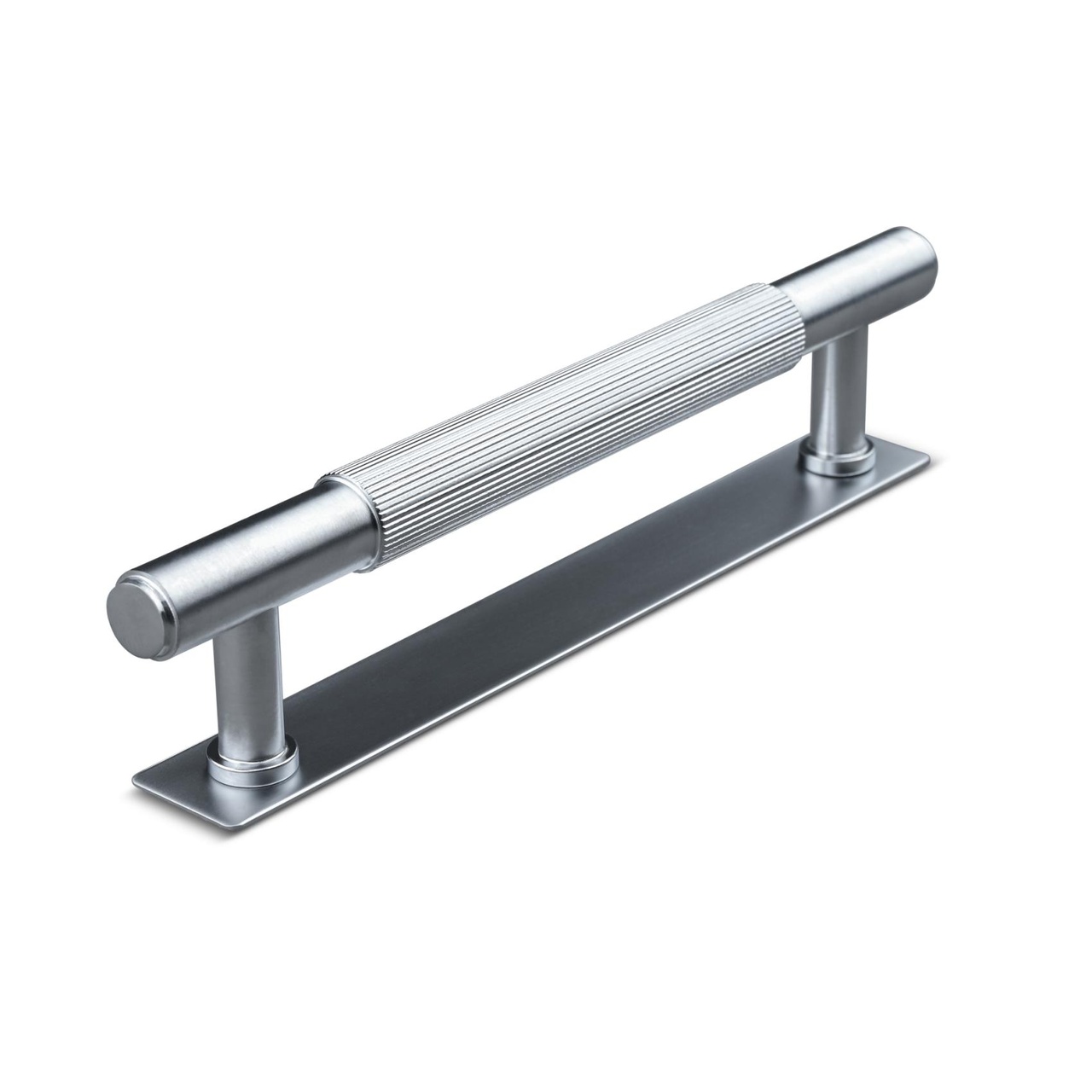 HANDLE SALO CC128 STRIPE ALUMINIUM-LOOK
