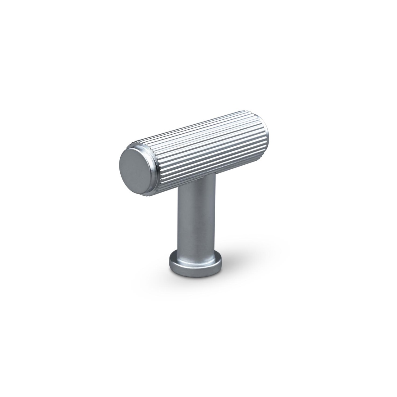 KNOB SALO 37MM STRIPE  ALUMINIUM-LOOK