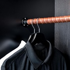 Wardrobe rod - leather