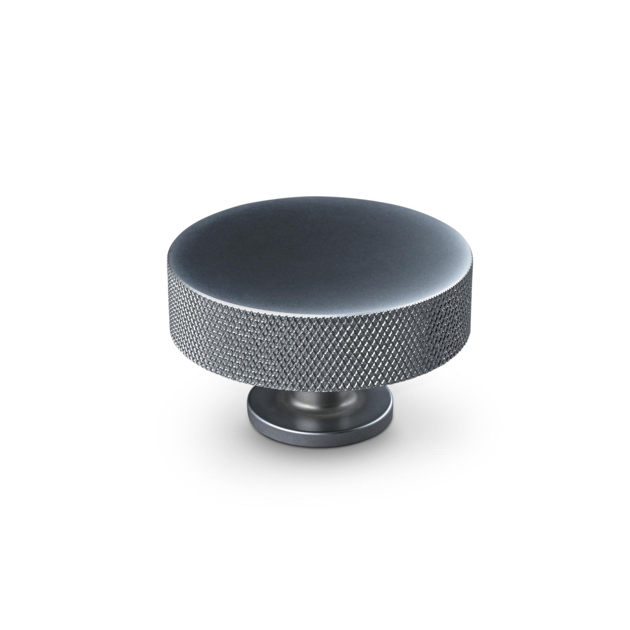 KNOB SASSARI DIAM. 50MM KNURLED ALUMINIUM-LOOK