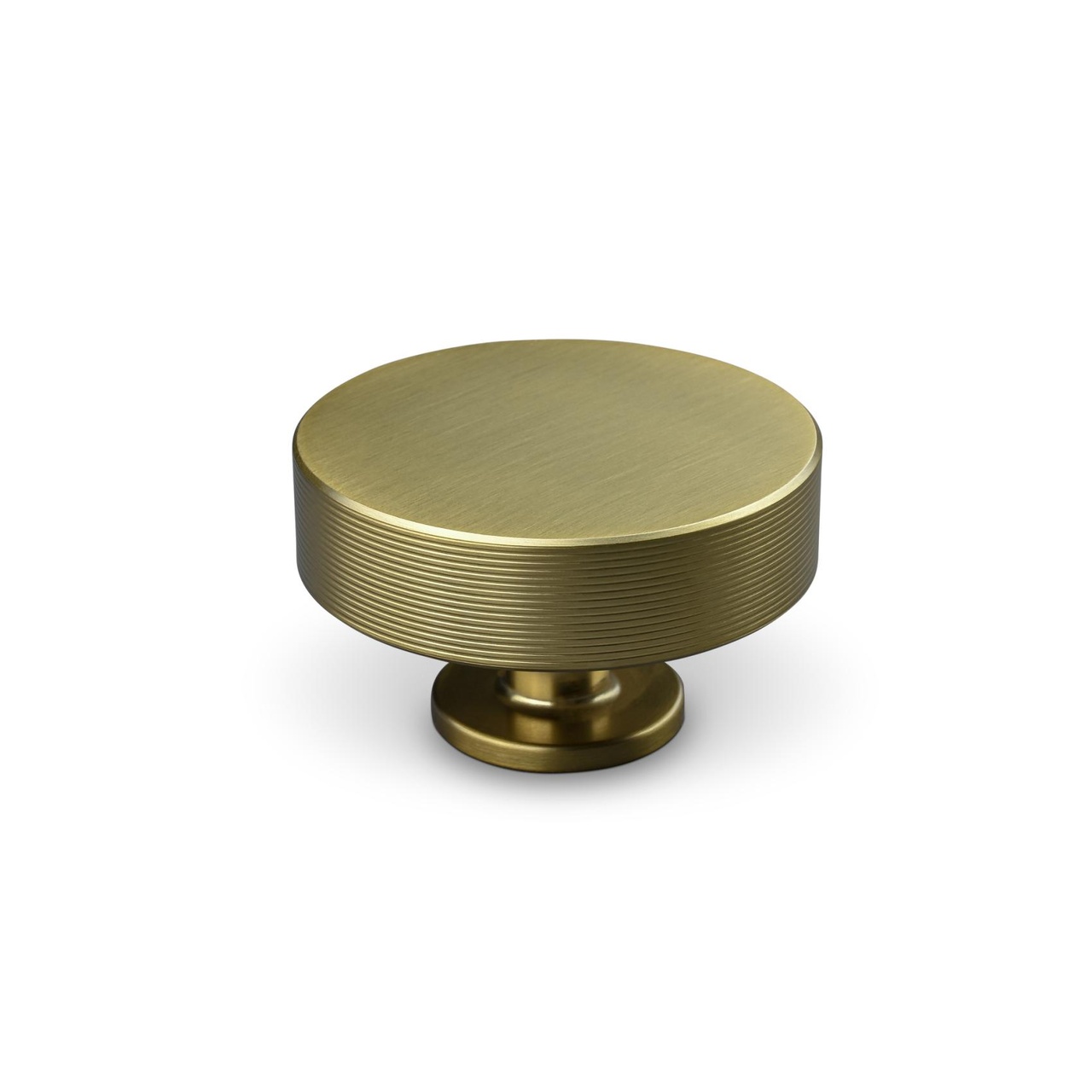 KNOB SASSARI DIAM. 50MM STRIPE MATT BRASS