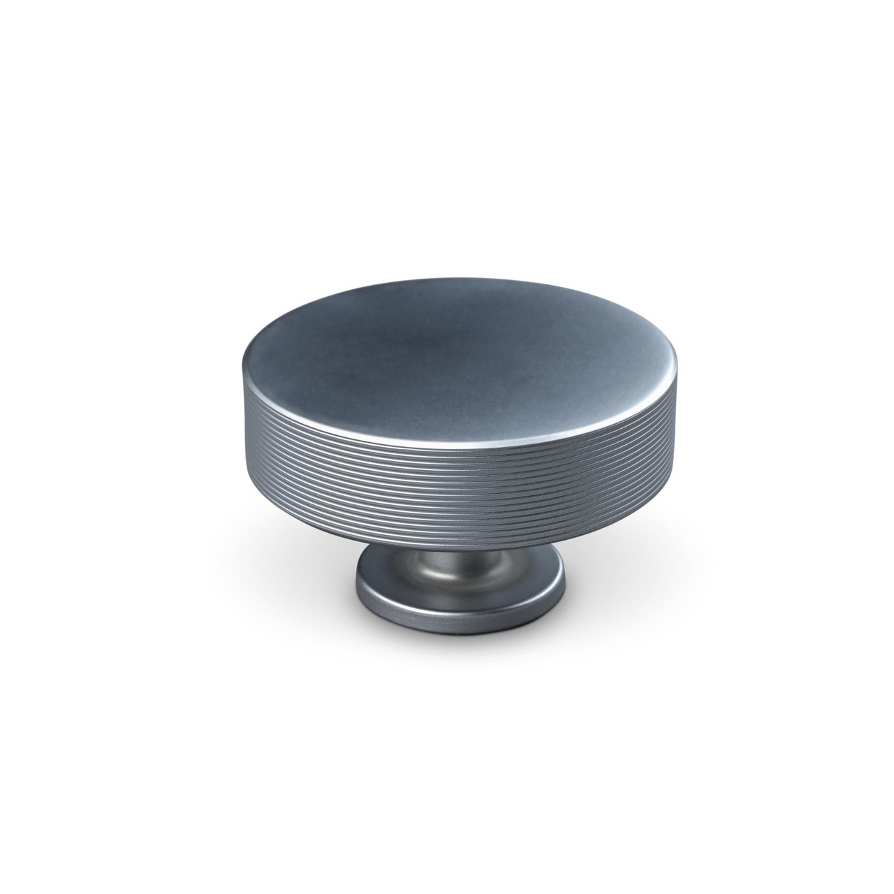 KNOB SASSARI DIAM. 50MM STRIPE ALUMINIUM-LOOK