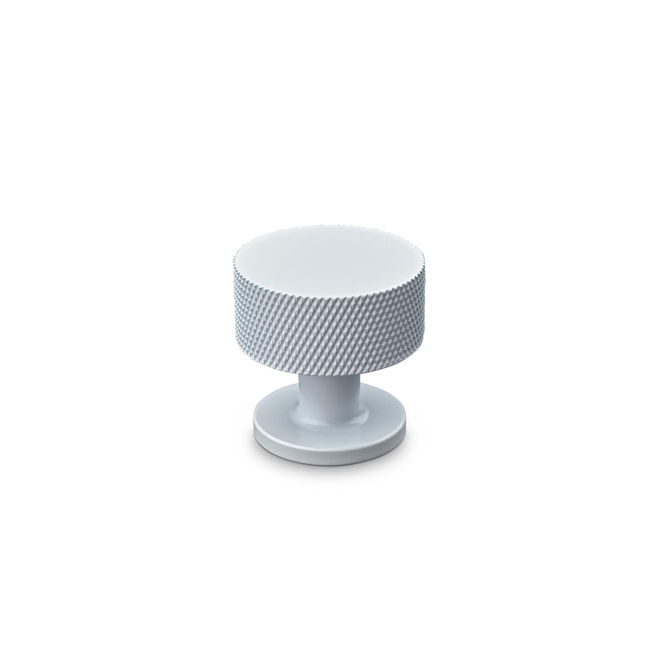 KNOB SASSARI DIAM. 30MM KNURLED MATT WHITE
