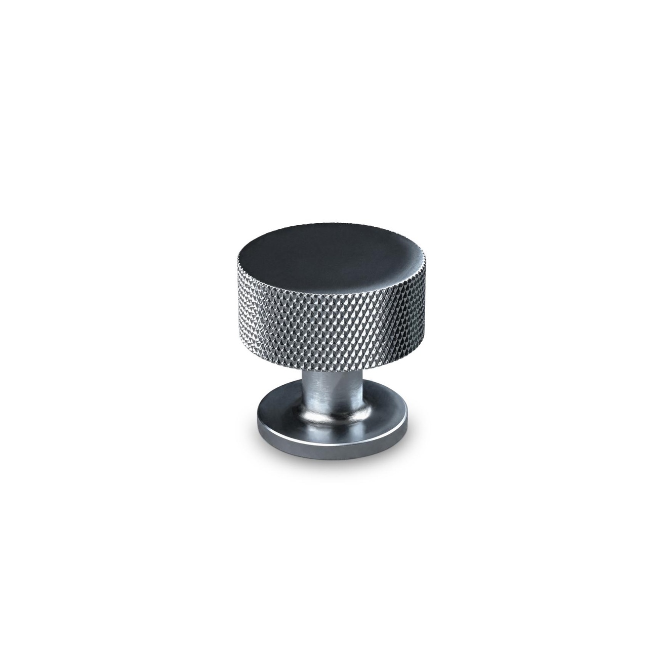 KNOB SASSARI DIAM. 30MM KNURLED ALUMINIUM-LOOK