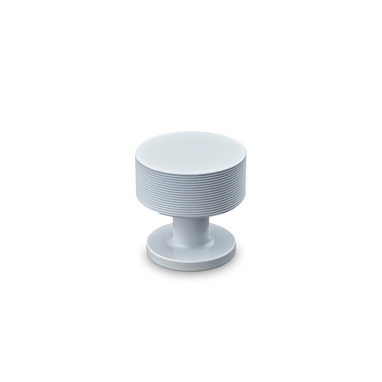 KNOB SASSARI DIAM. 30MM STRIPE MATT WHITE