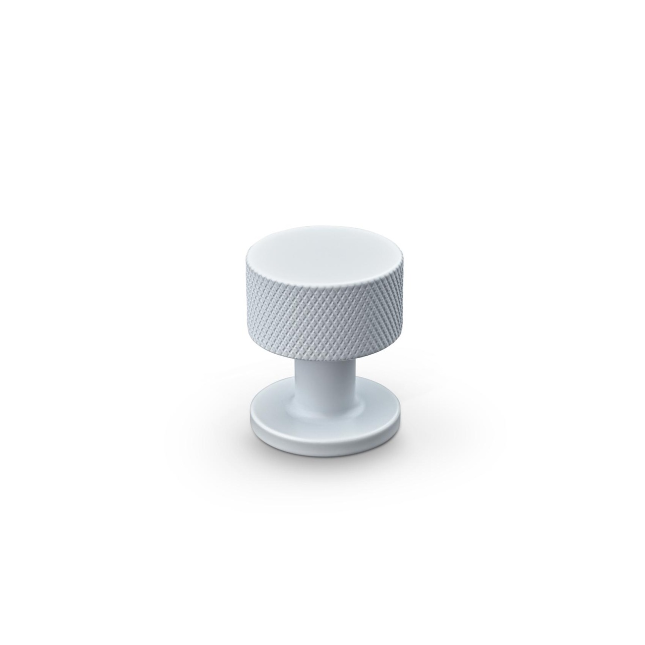 KNOB SASSARI DIAM. 25MM KNURLED MATT WHITE