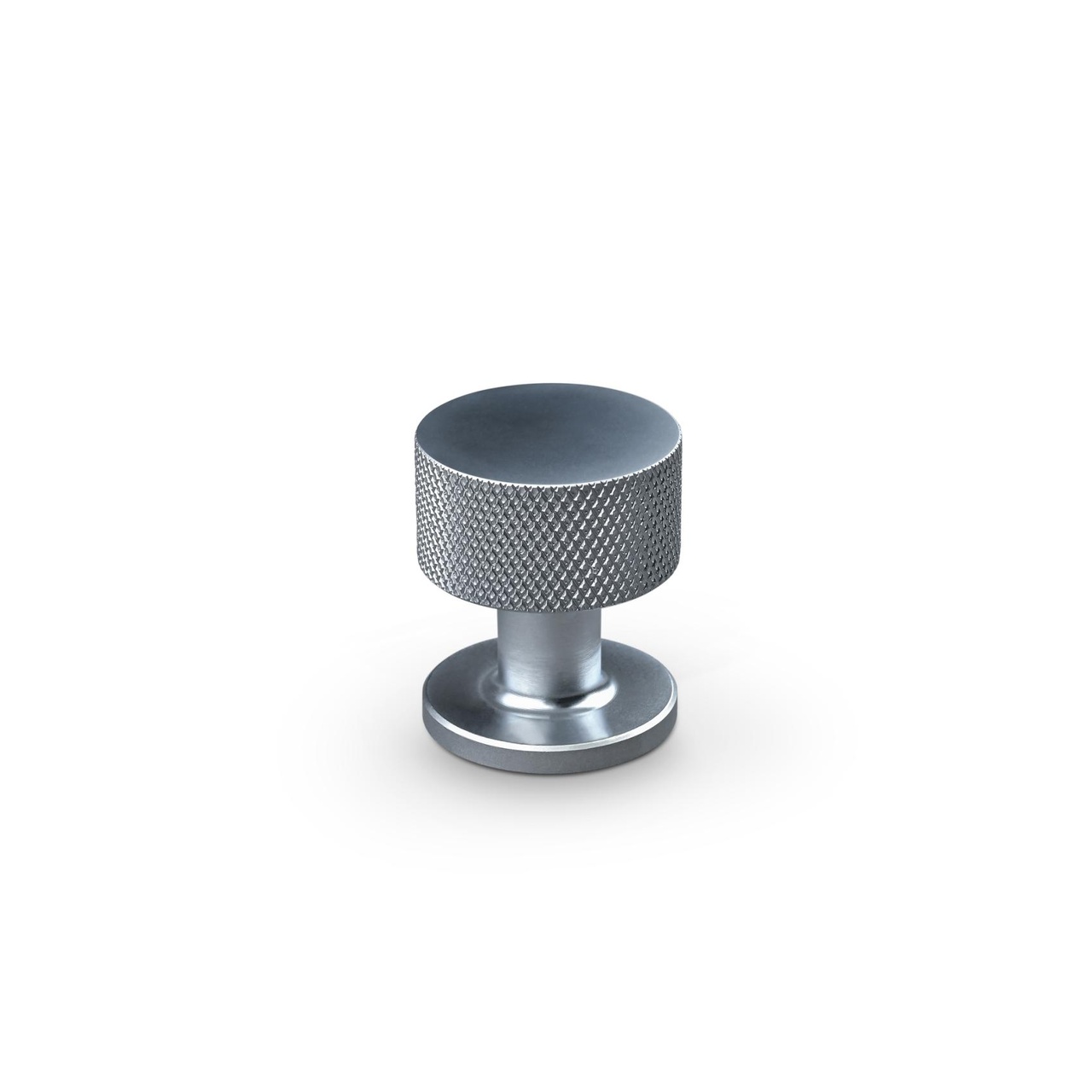KNOB SASSARI DIAM. 25MM KNURLED ALUMINIUM-LOOK