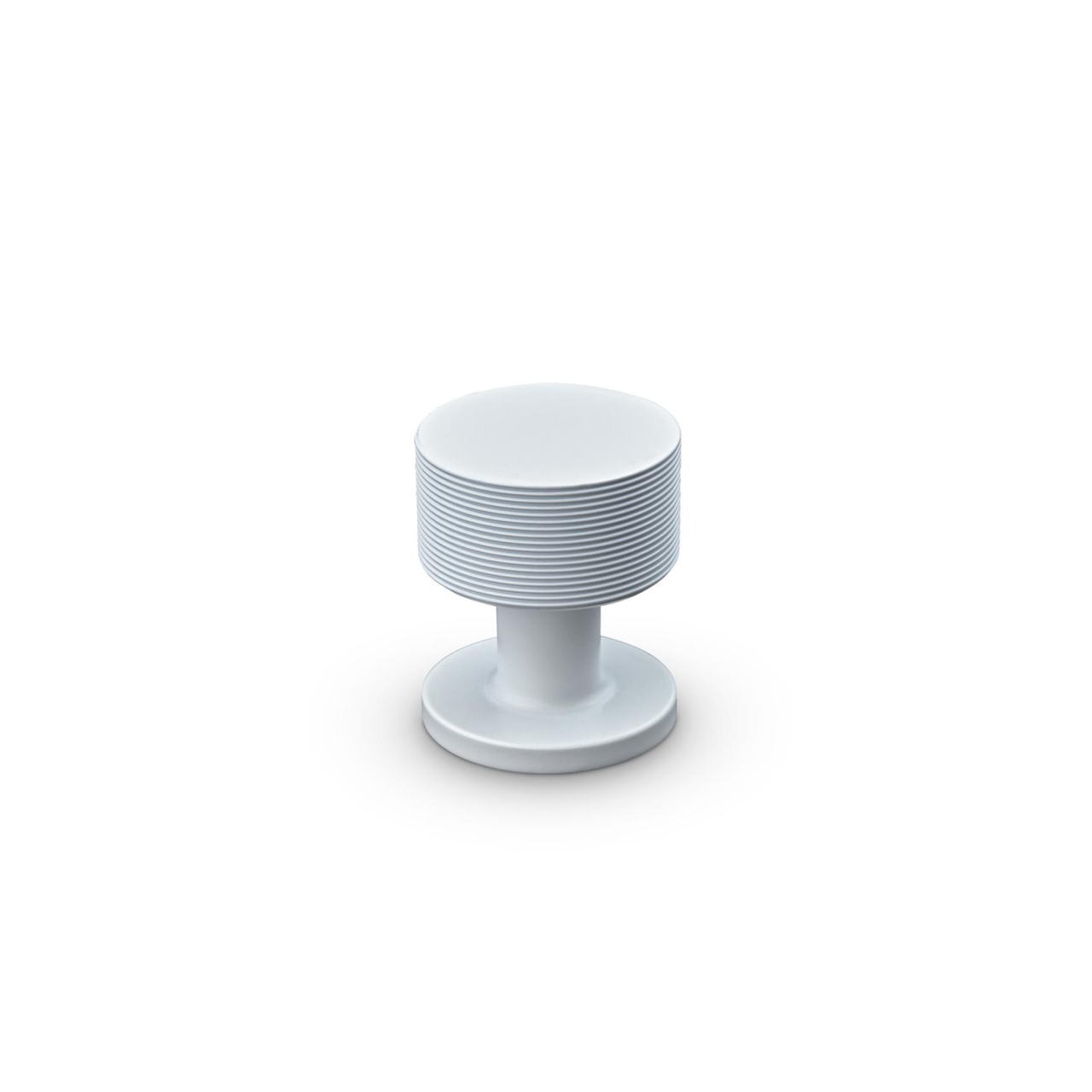 KNOB SASSARI DIAM. 25MM STRIPE MATT WHITE