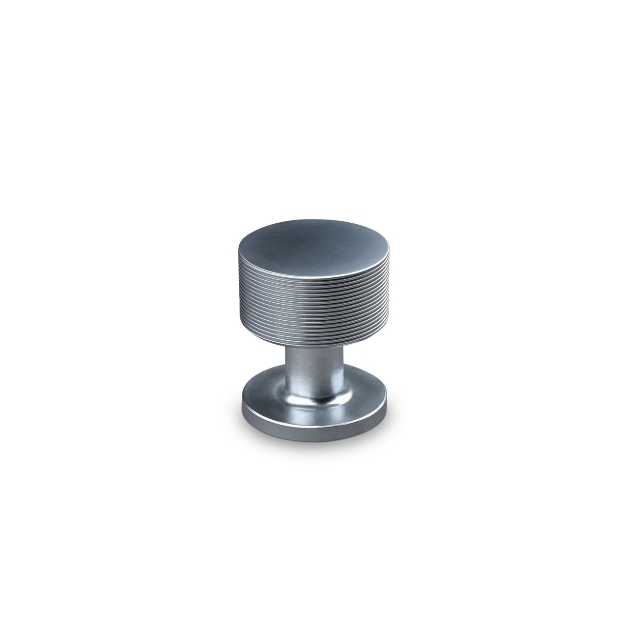 KNOB SASSARI DIAM. 25MM STRIPE ALUMINIUM-LOOK