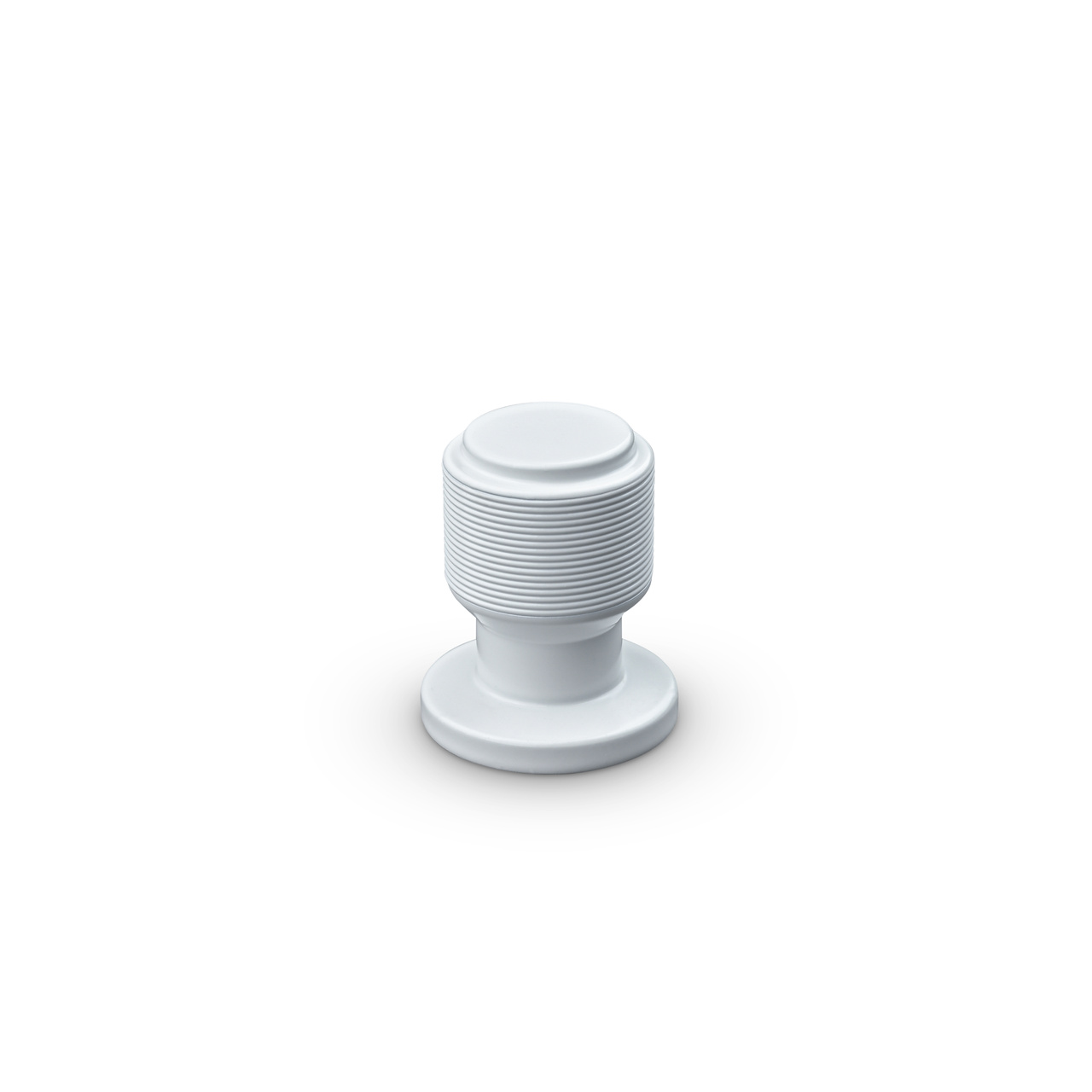 KNOB LONATO DIAM. 20MM STRIPE MATT WHITE