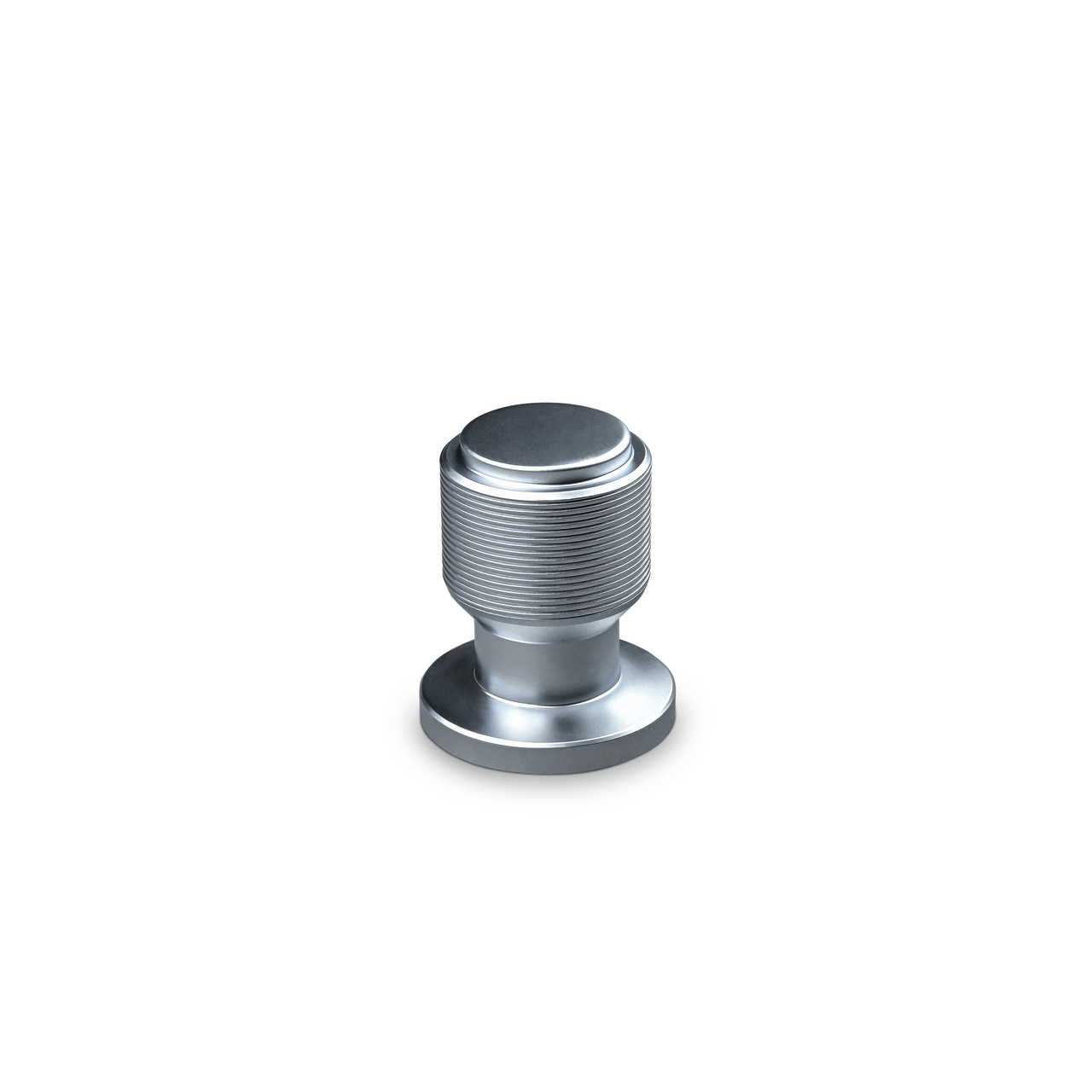 KNOB LONATO DIAM. 20MM STRIPE ALUMINIUM-LOOK