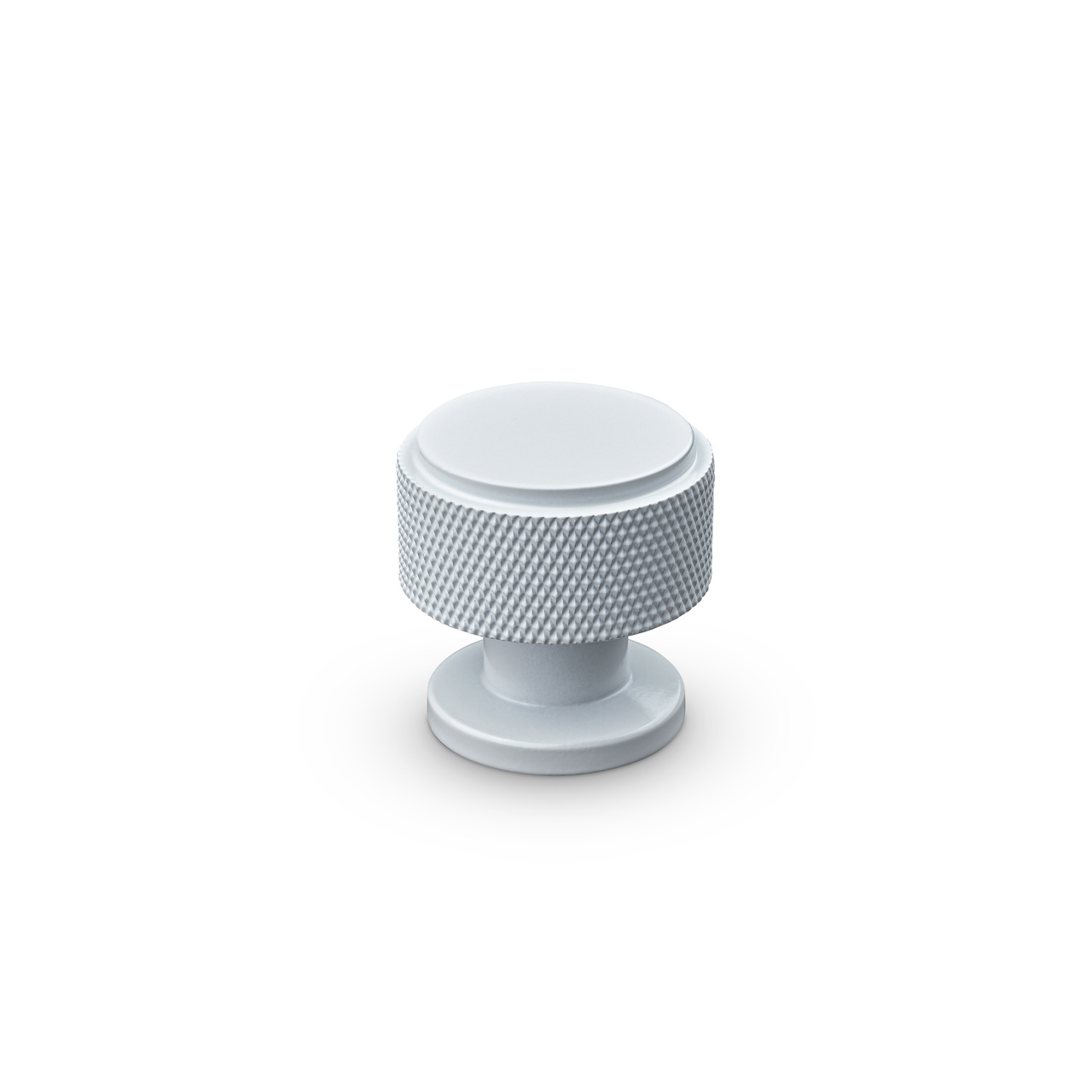 KNOB LONATO DIAM. 30MM KNURLED MATT WHITE