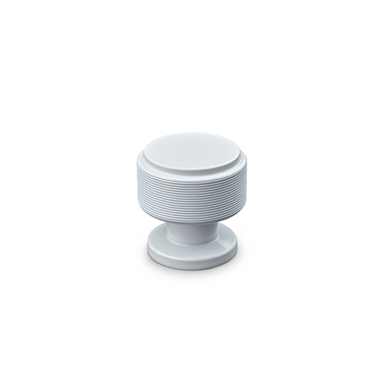 KNOB LONATO DIAM. 30MM STRIPE MATT WHITE