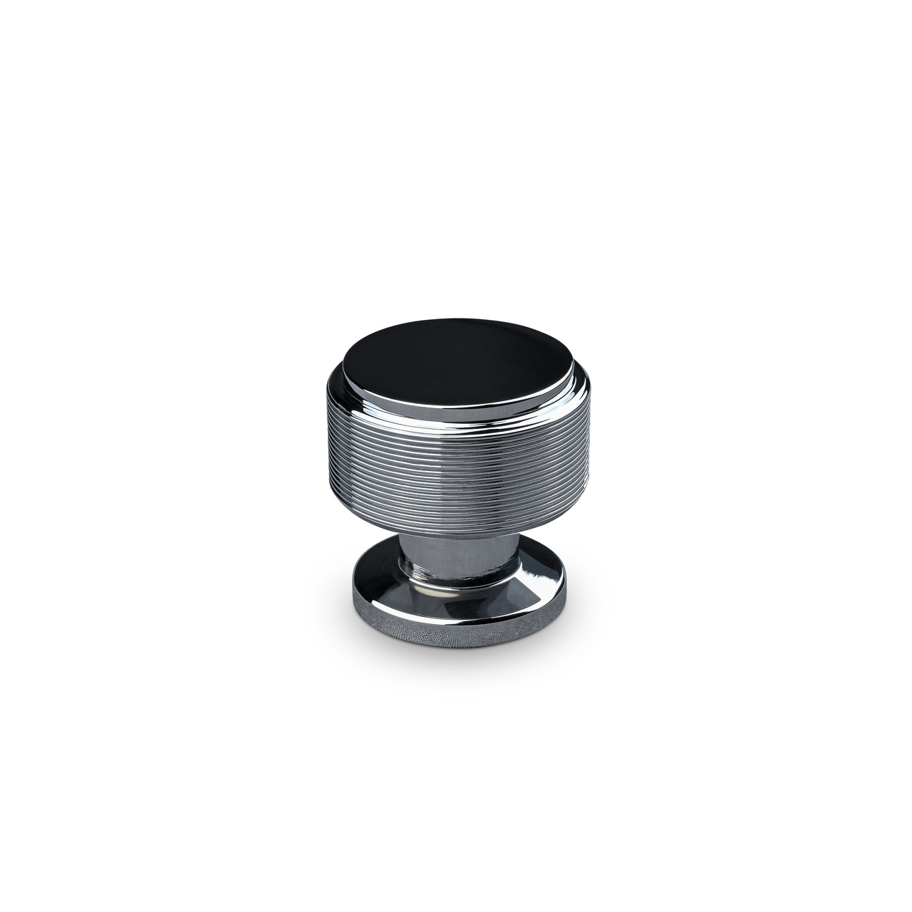 KNOB LONATO DIAM. 30MM STRIPE CHROME