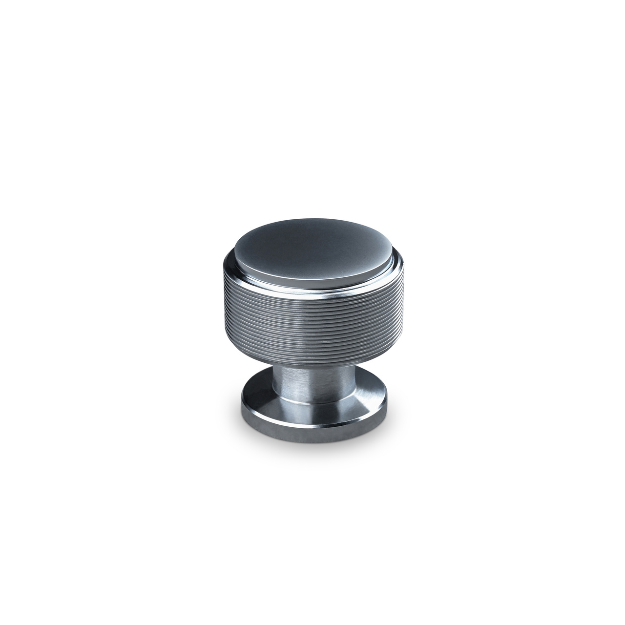 KNOB LONATO DIAM. 30MM STRIPE ALUMINIUM-LOOK