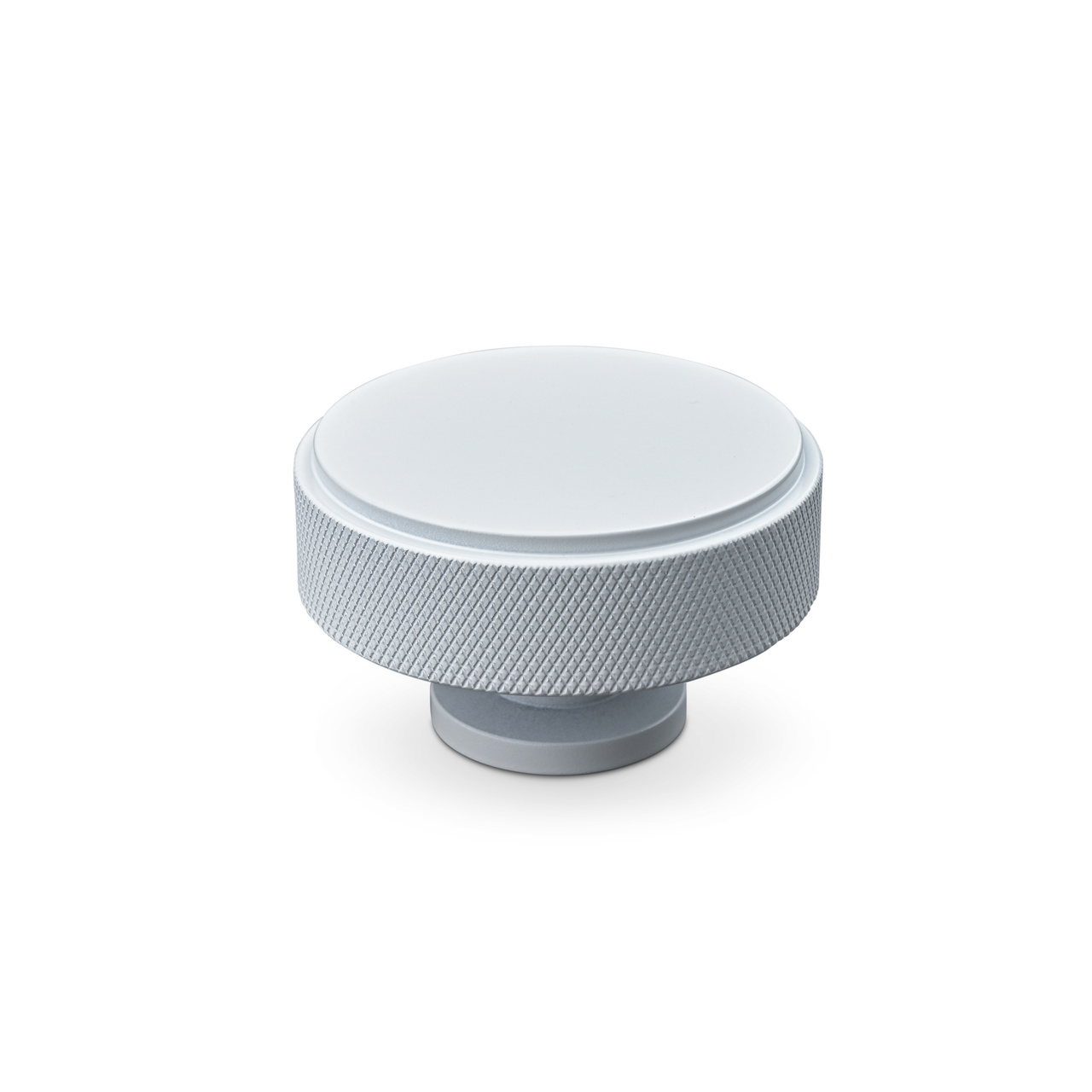 KNOB LONATO DIAM. 50MM KNURLED MATT WHITE