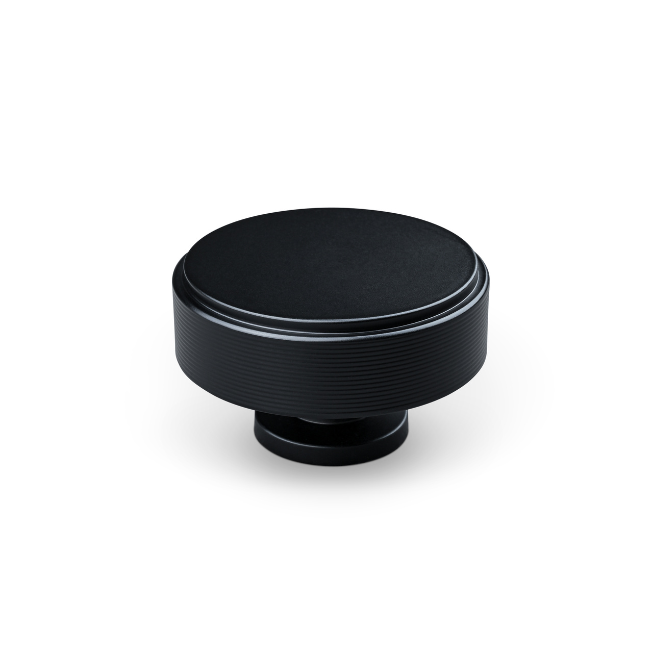 KNOB LONATO DIAM. 50MM STRIPE MATT BLACK