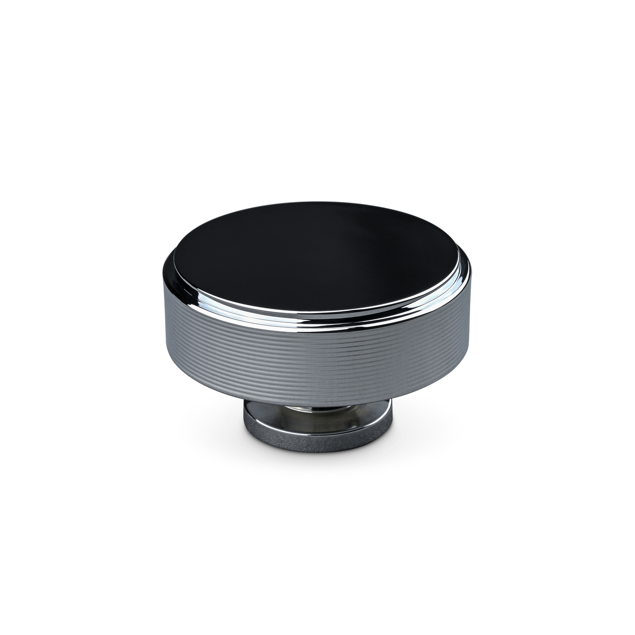 KNOB LONATO DIAM. 50MM STRIPE CHROME