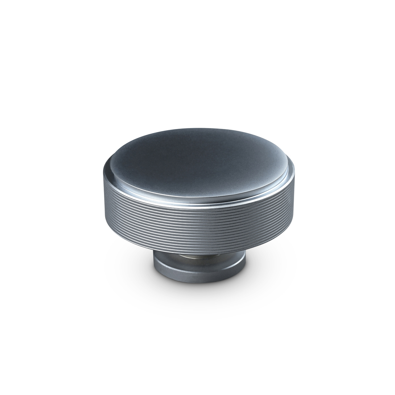KNOB LONATO DIAM. 50MM STRIPE ALUMINIUM-LOOK