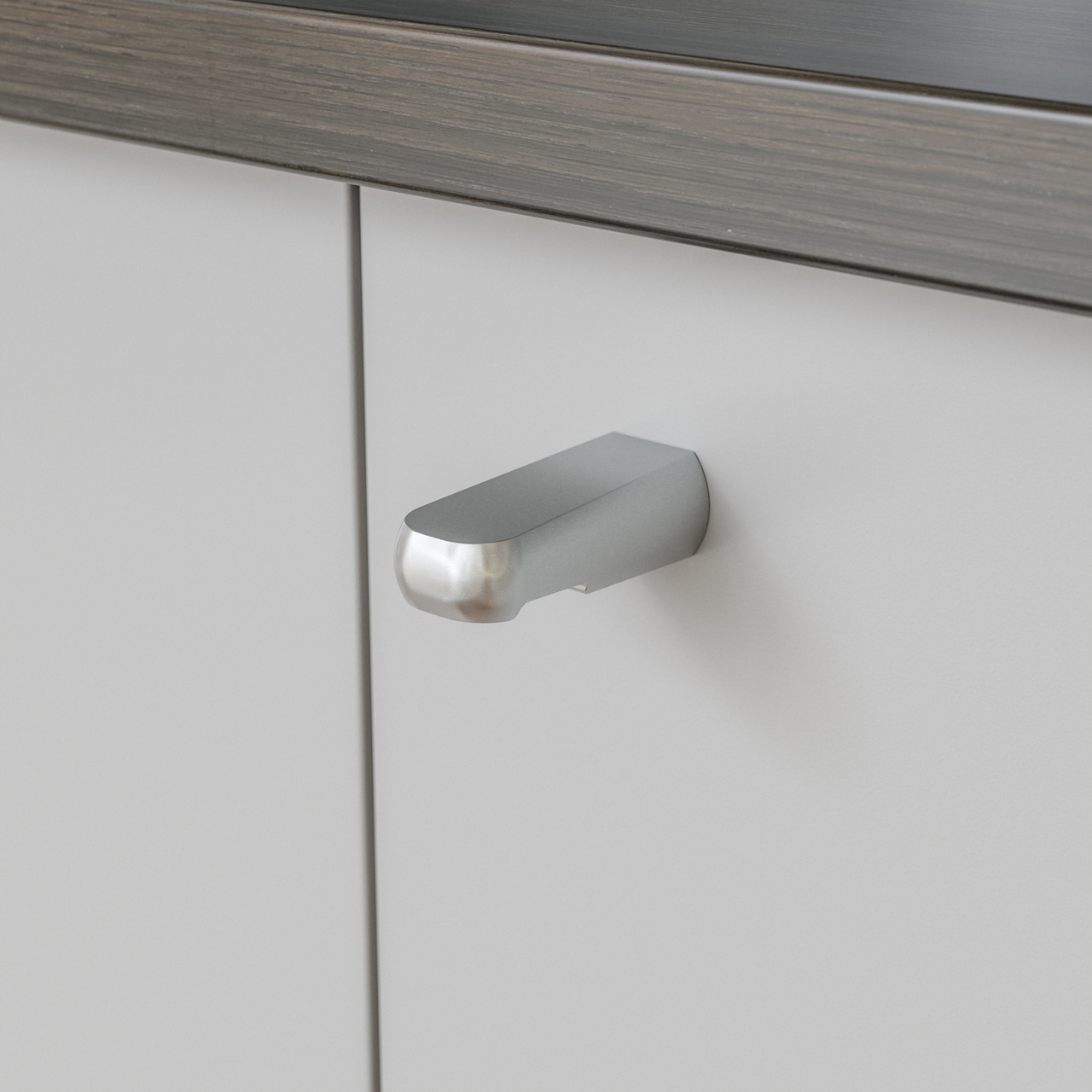 KNOB VISBY 40MM STAINLESS STEEL-LOOK