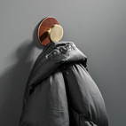 Backplate leather Colmar Knob/hook