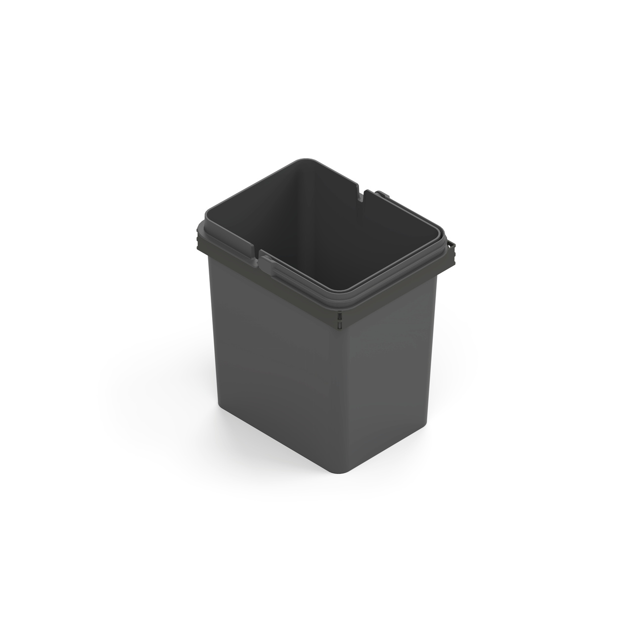 WASTE SORTING SYSTEM ALICANTE 22X18 DARK GREY WITHOUT HOLES