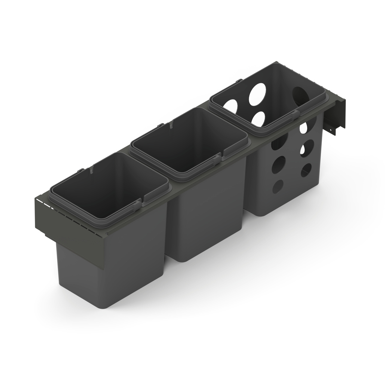 WASTE SORTING SYSTEM TOLEDO 80X35 DARK GREY 0/3