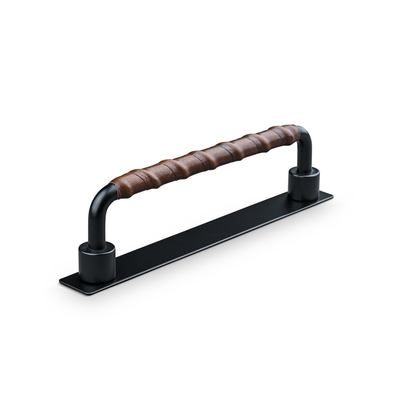 HANDLE ASISSI CC128 MATT BLACK BROWN WRAPPED
