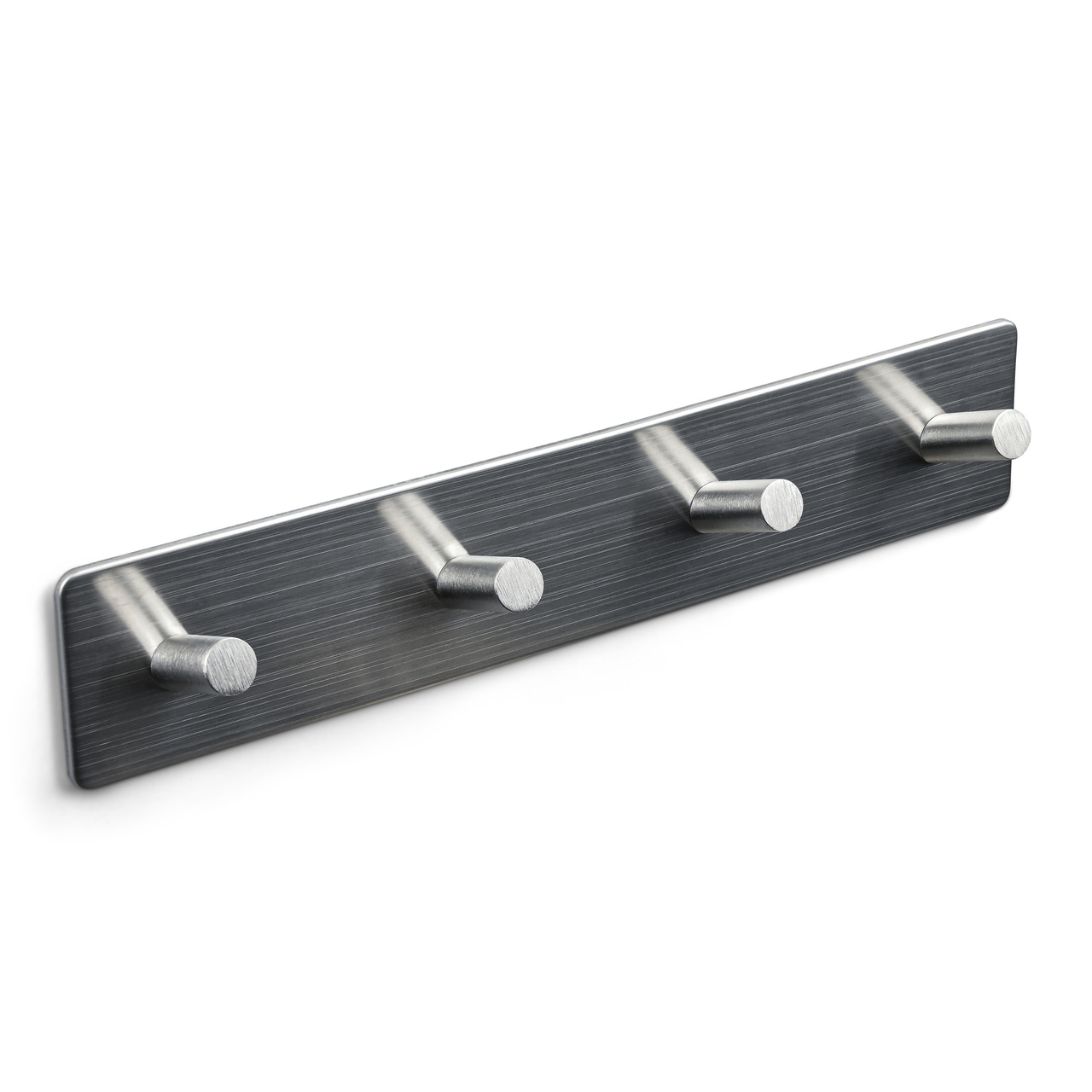 TOWEL HOOK NANTES 4-HOOK STAINLESS STEEL-LOOK 3M-TAPE