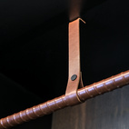 Wardrobe rod - leather