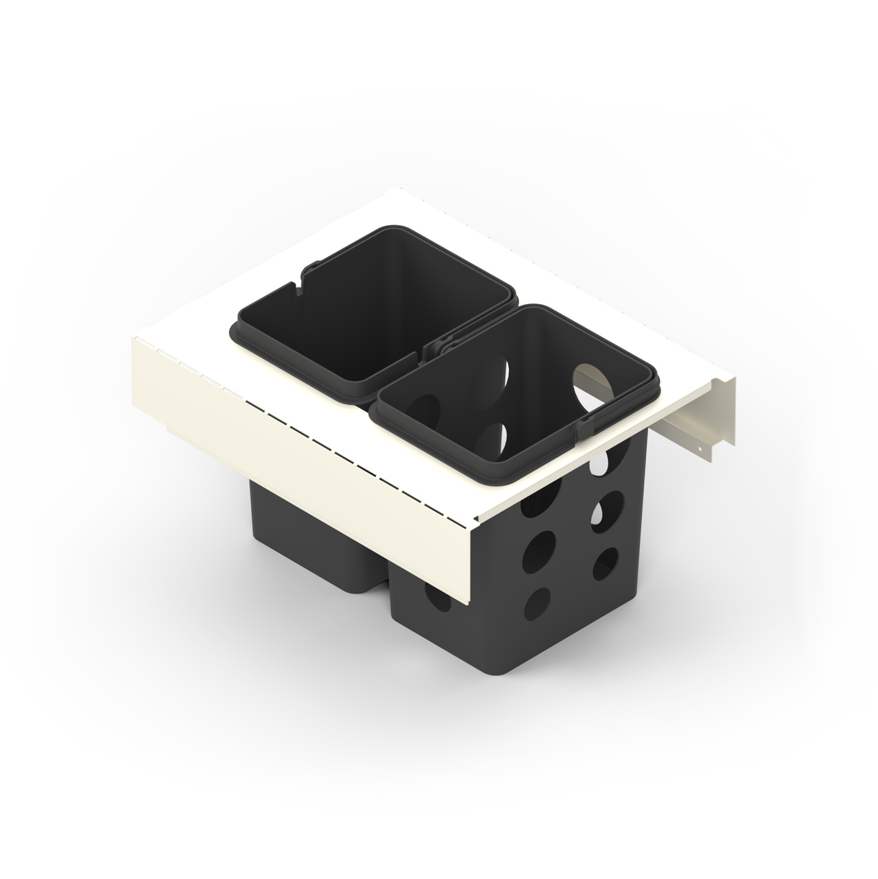 WASTE SORTING SYSTEM TOLEDO 40X45 SILK WHITE 0/2