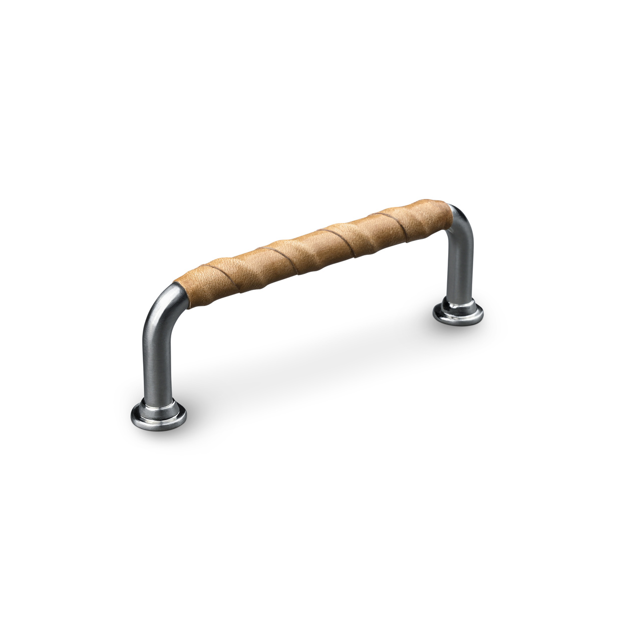 HANDLE BURANO CC96 STAINLESS STEEL-LOOK LIGHT BROWN WRAPPED