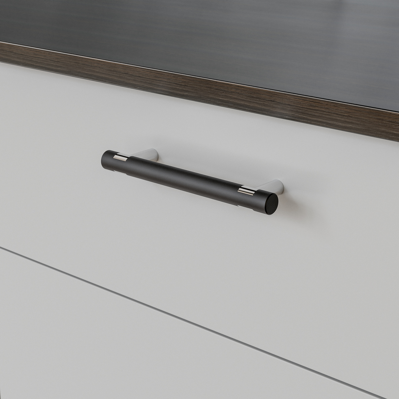 HANDLE VARBERG CC128 MATT BLACK/CHROME