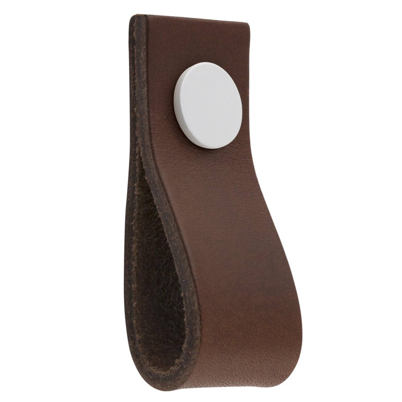 LEATHER LOOP ARI WHITE/BROWN