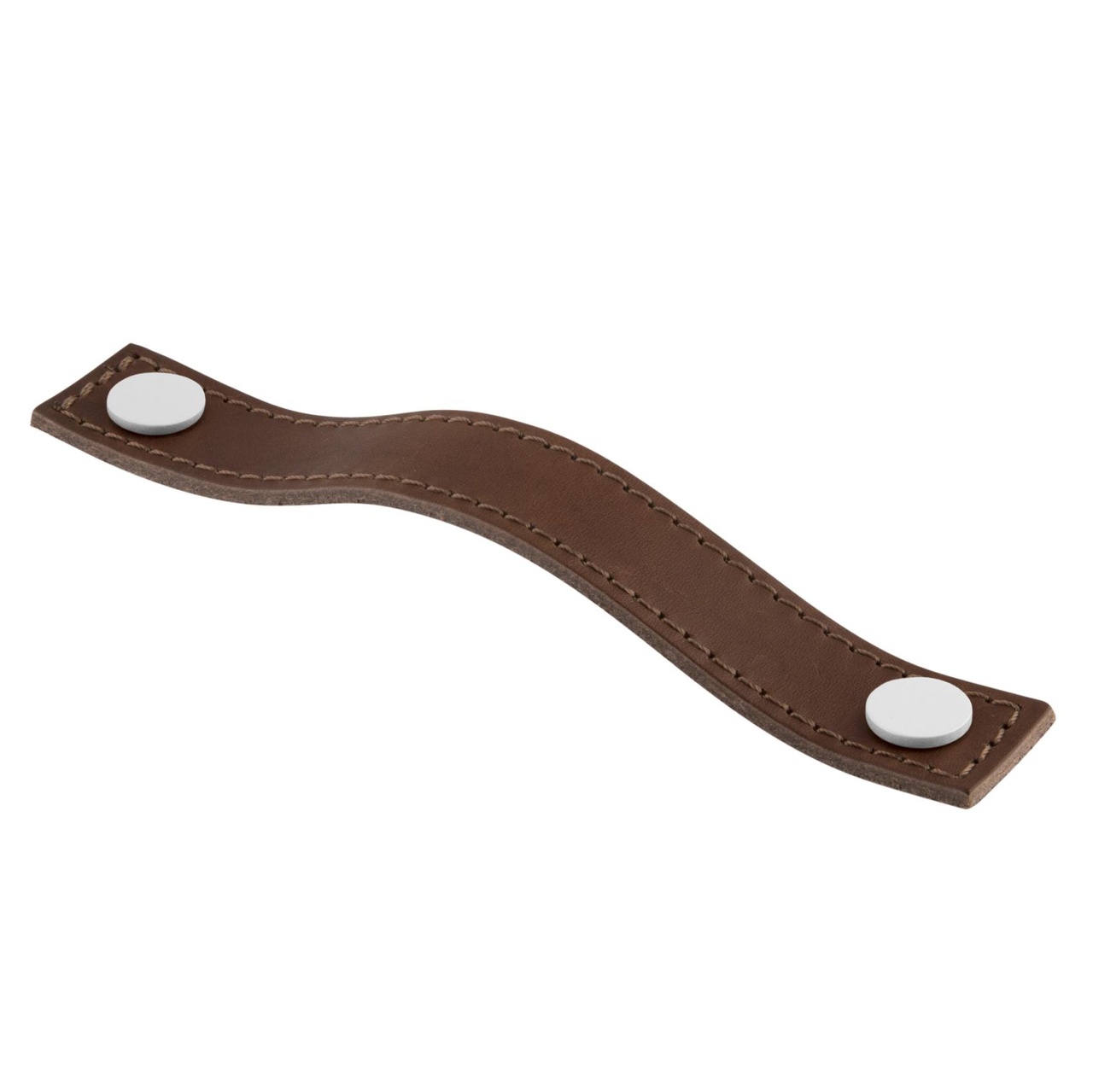 HANDLE LEATHER AVIANO WHITE/BROWN 128 CC