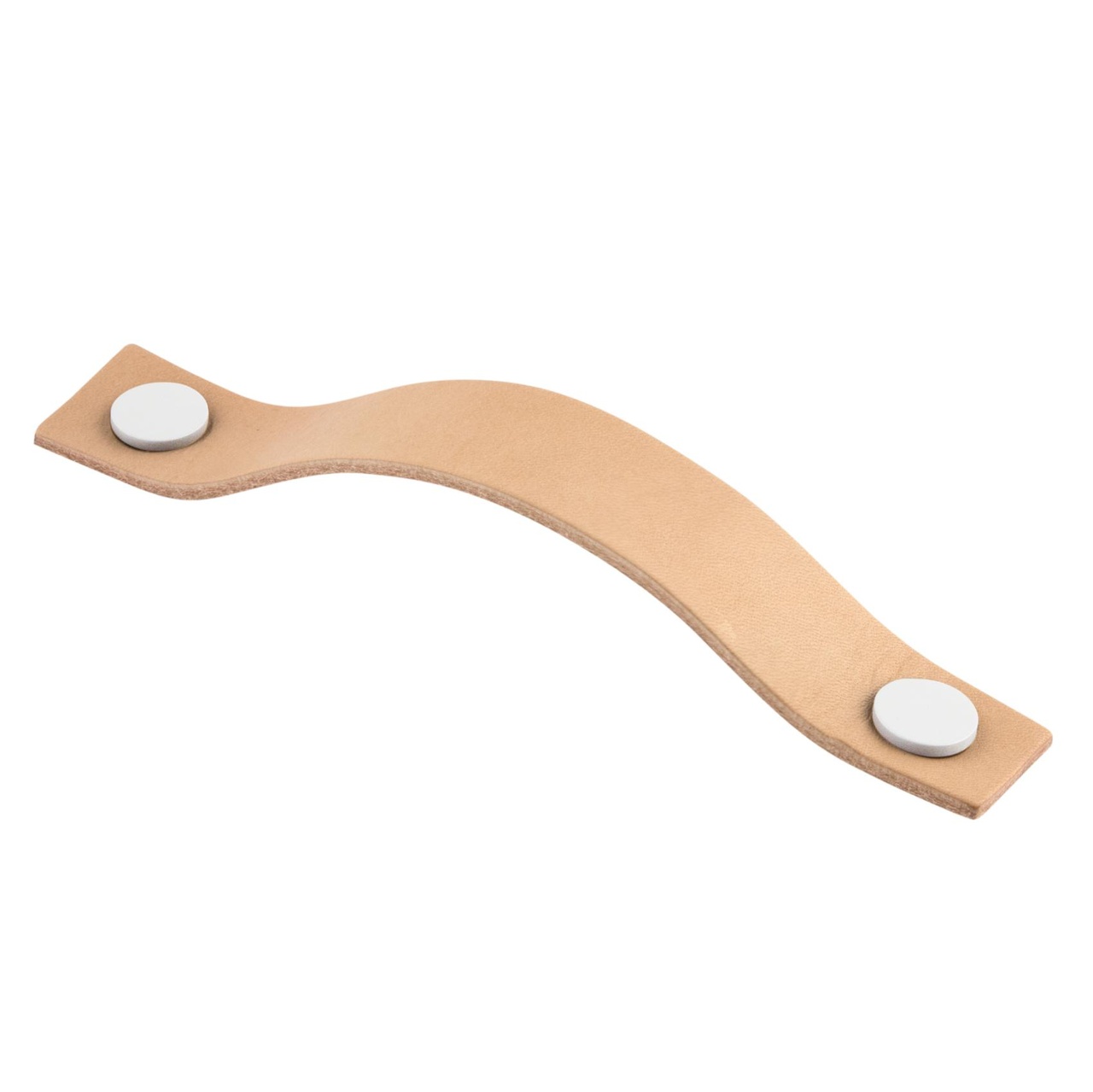HANDLE LEATHER LEVANTO WHITE/LIGHT BROWN 128 CC