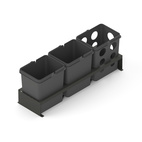 WASTE SORTING SYSTEM MERIDA 80X35 DARK GREY 0/3