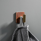 Backplate leather Vieste Knob/hook
