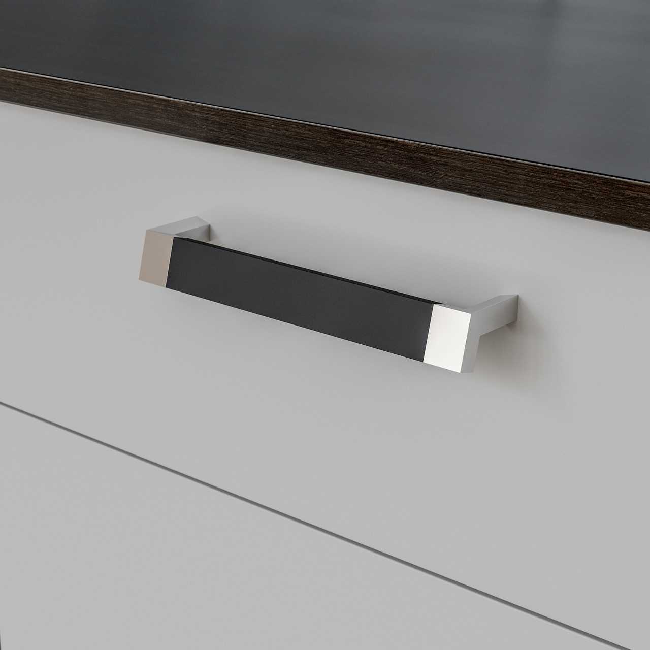 HANDLE BÅSTAD CC192 MATT BLACK/CHROME