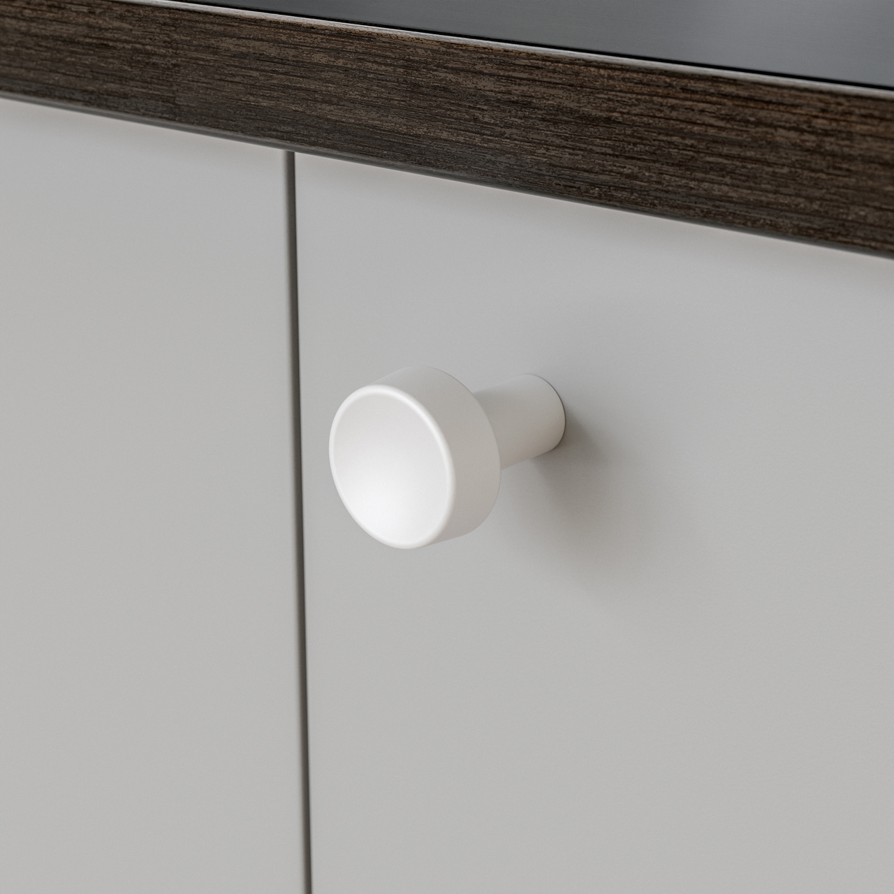 KNOB HJO MATT WHITE